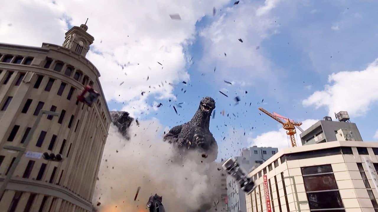 Godzilla Appears at Godzilla Fest backdrop