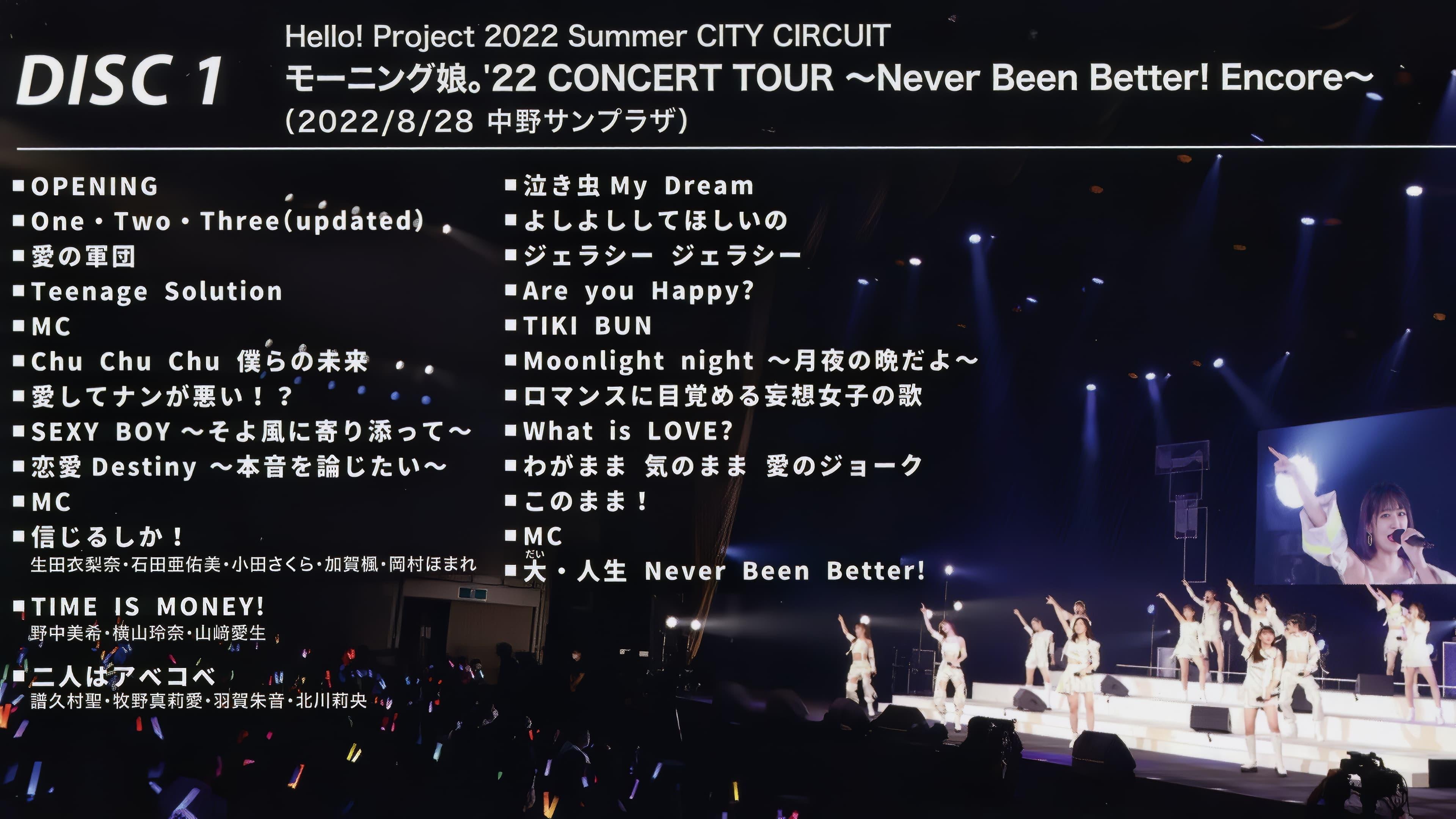 Morning Musume.'22 2022 Summer ~Never Been Better! Encore~ backdrop
