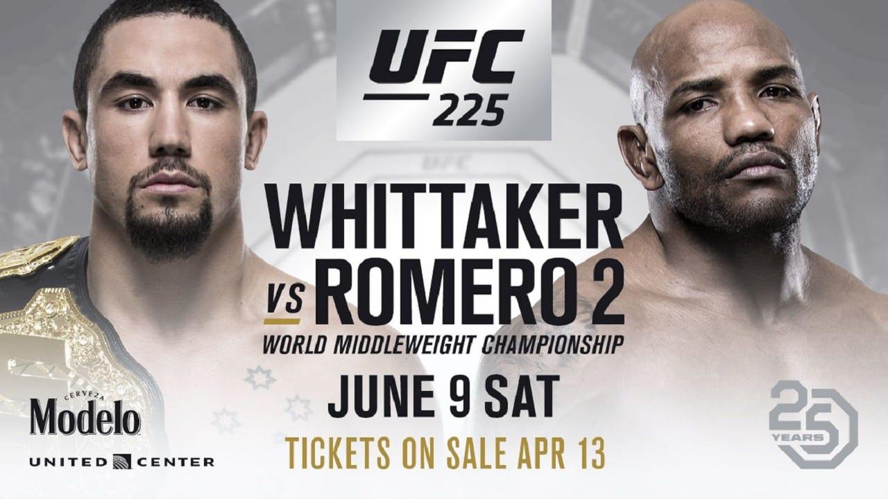 UFC 225: Whittaker vs. Romero 2 backdrop