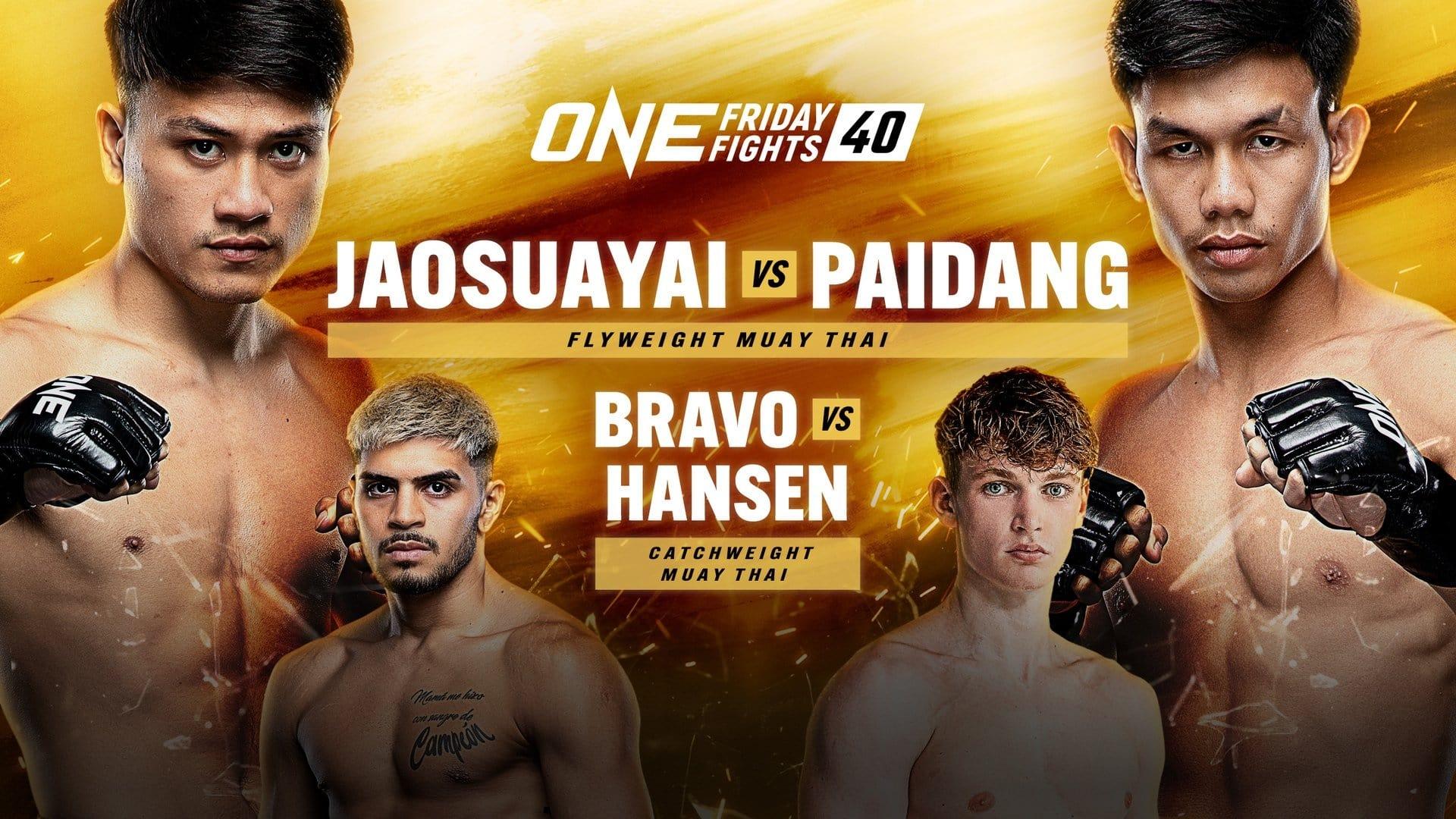 ONE Friday Fights 40: Jaosuayai vs. Paidang backdrop