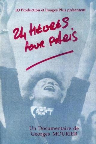 24 heures pour Paris poster