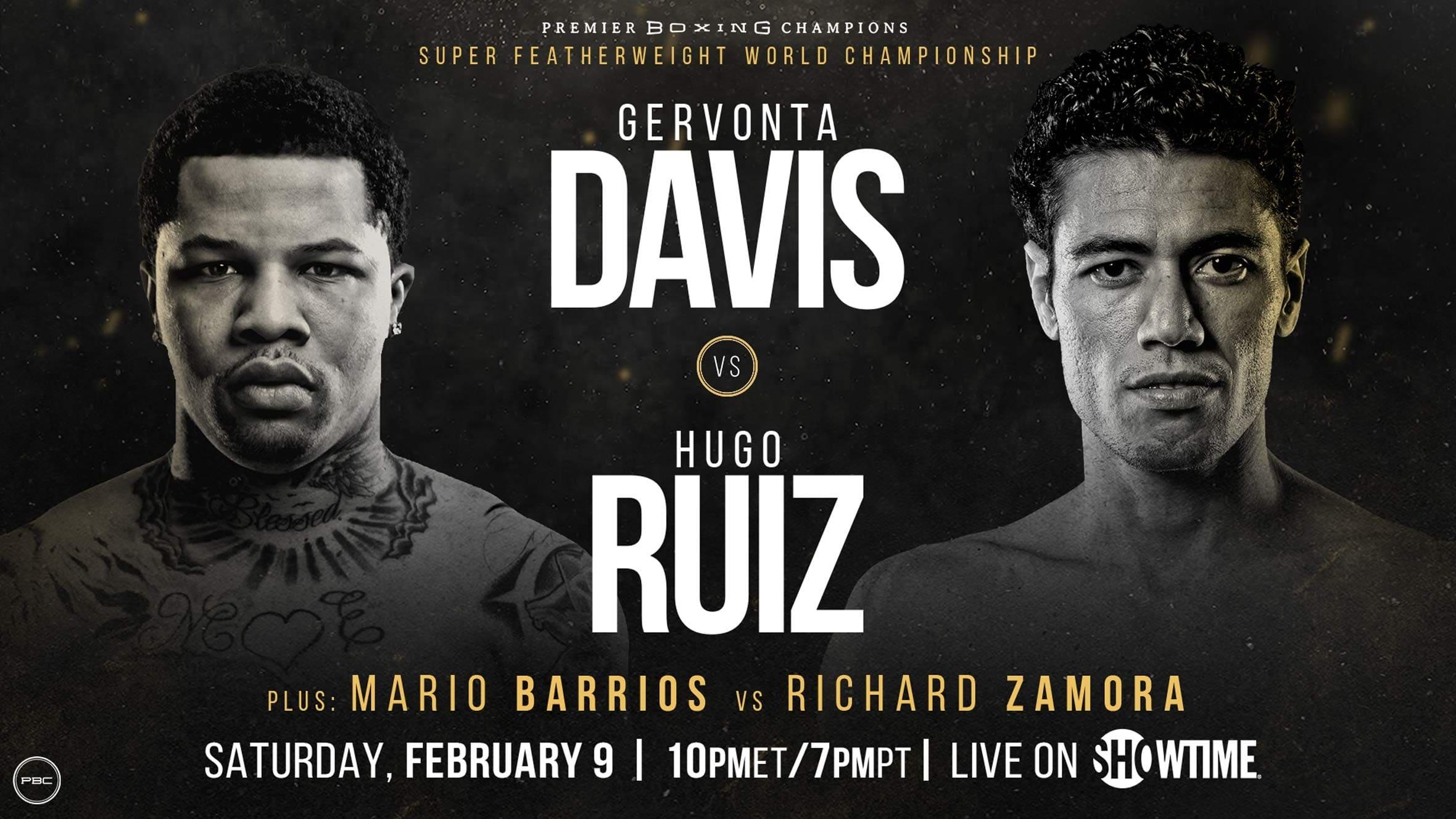 Gervonta Davis vs. Hugo Ruiz backdrop