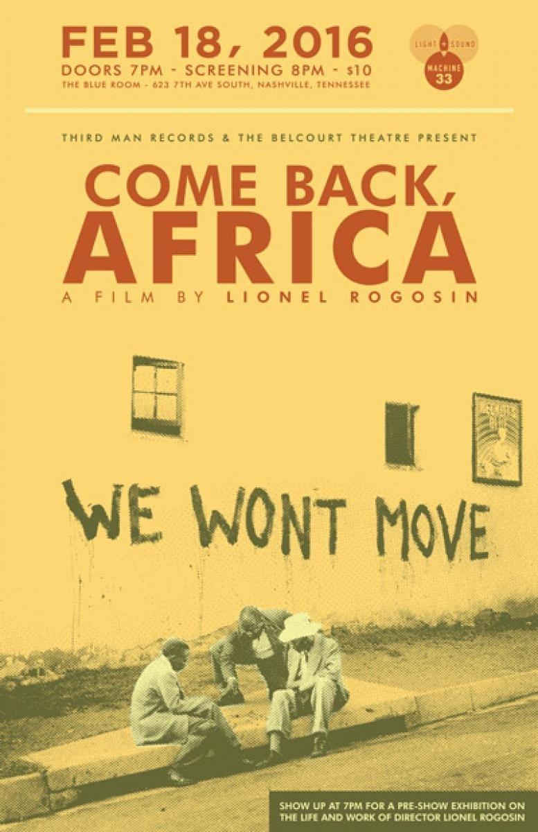 Come Back, Africa poster