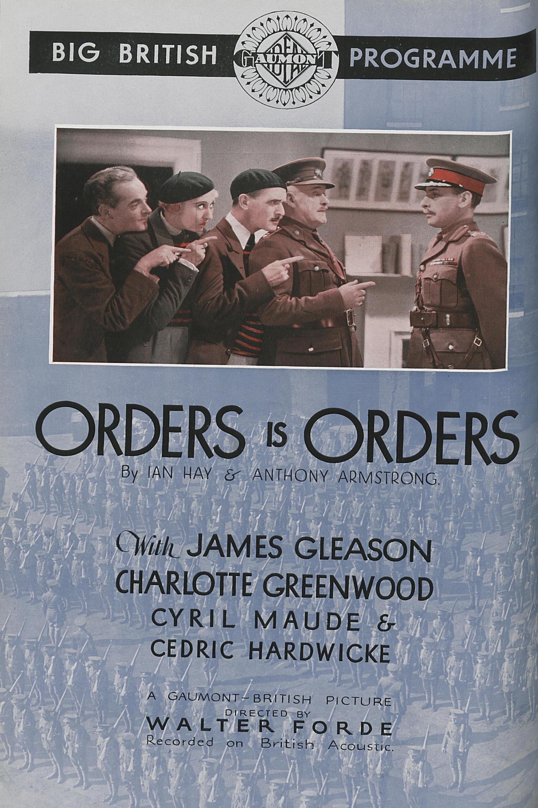 Orders Is Orders poster