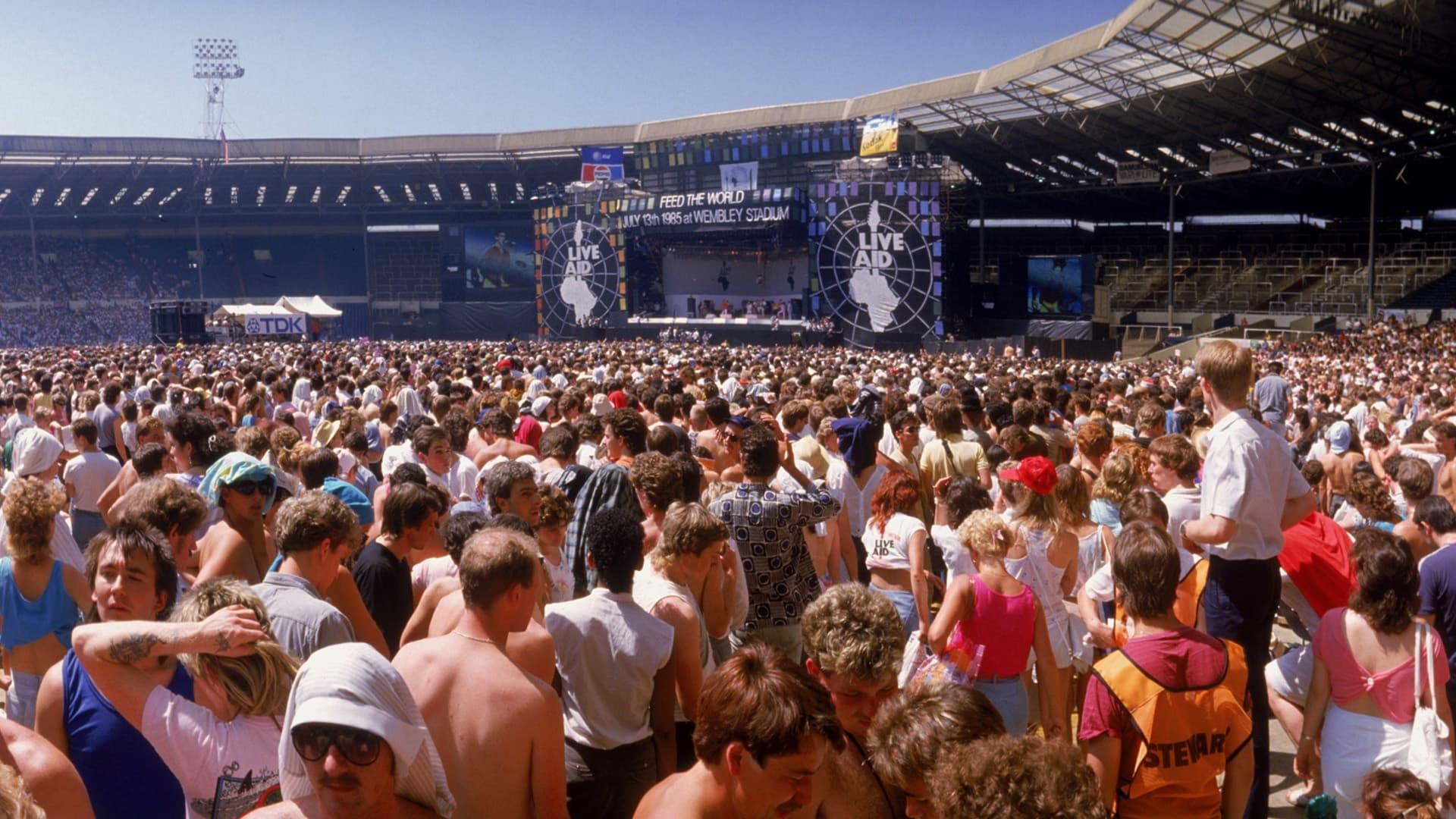 Live Aid Against All Odds backdrop