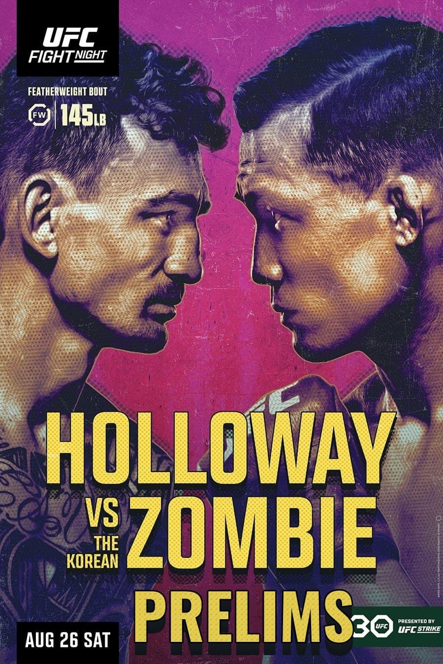 UFC Fight Night 225: Holloway vs. The Korean Zombie poster