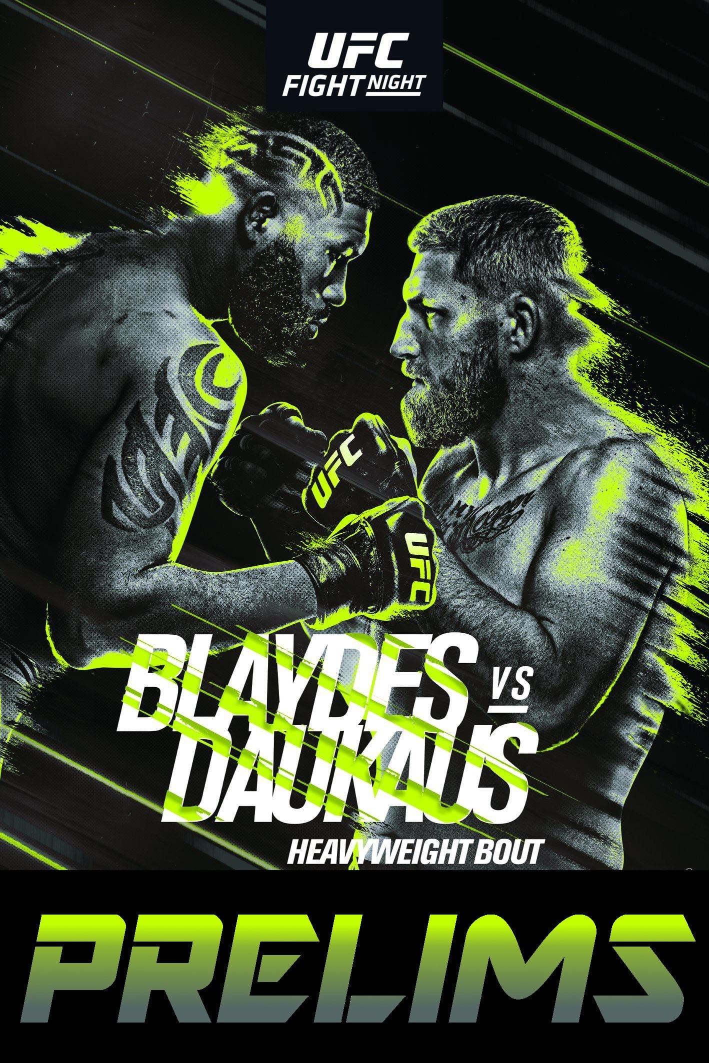 UFC on ESPN 33: Blaydes vs. Daukaus poster