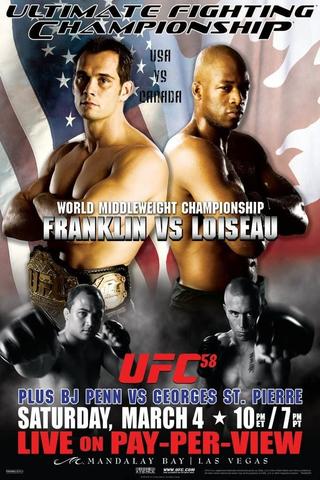 UFC 58: USA vs. Canada poster
