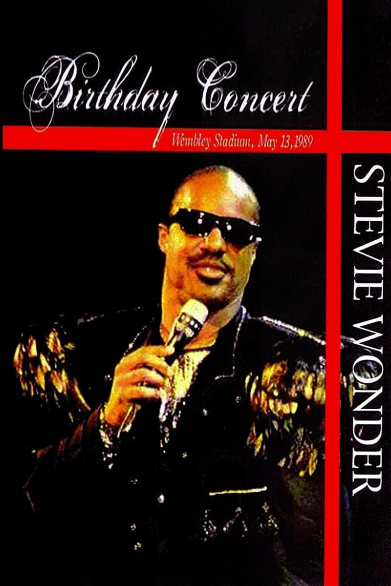 Stevie Wonder - Live at Wembley Stadium - London England 1989 poster