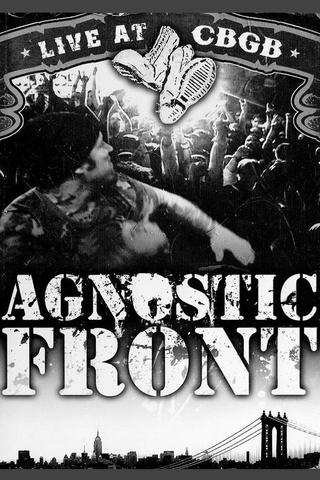 Agnostic Front: Live at CBGB poster