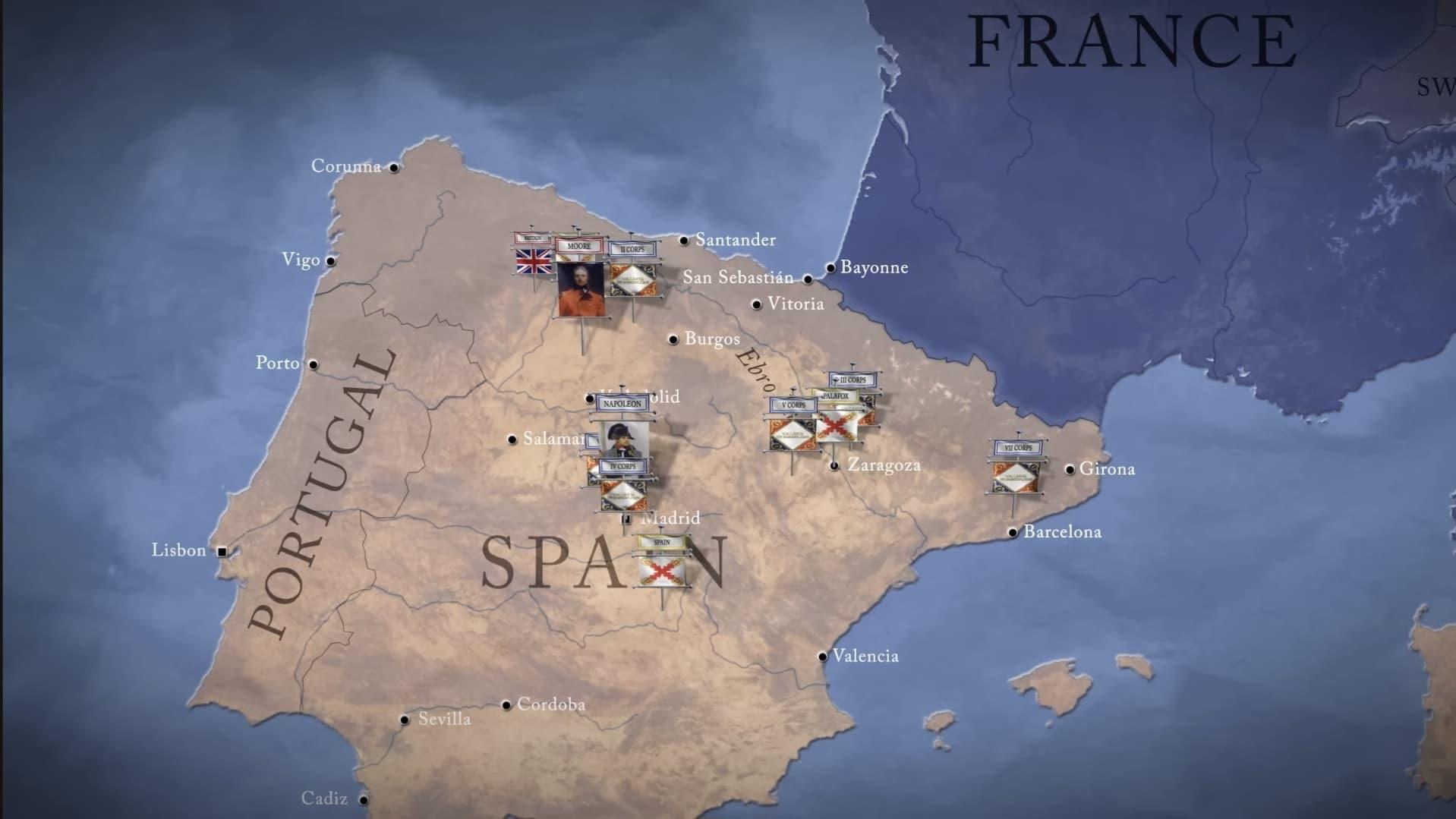 Napoleonic Wars: Invasion of Spain 1808 backdrop