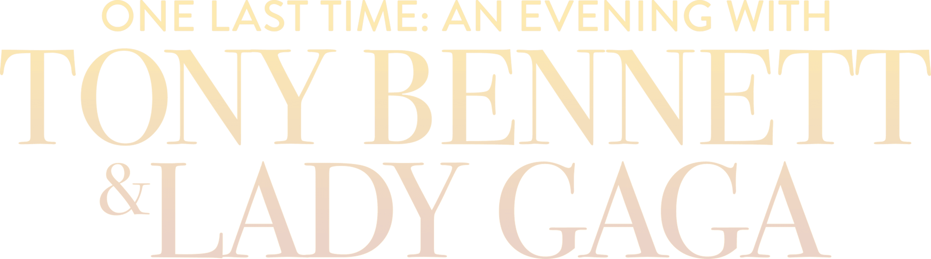 One Last Time: An Evening with Tony Bennett and Lady Gaga logo