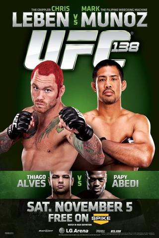 UFC 138: Leben vs. Muñoz poster