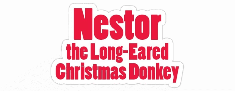 Nestor, the Long-Eared Christmas Donkey logo