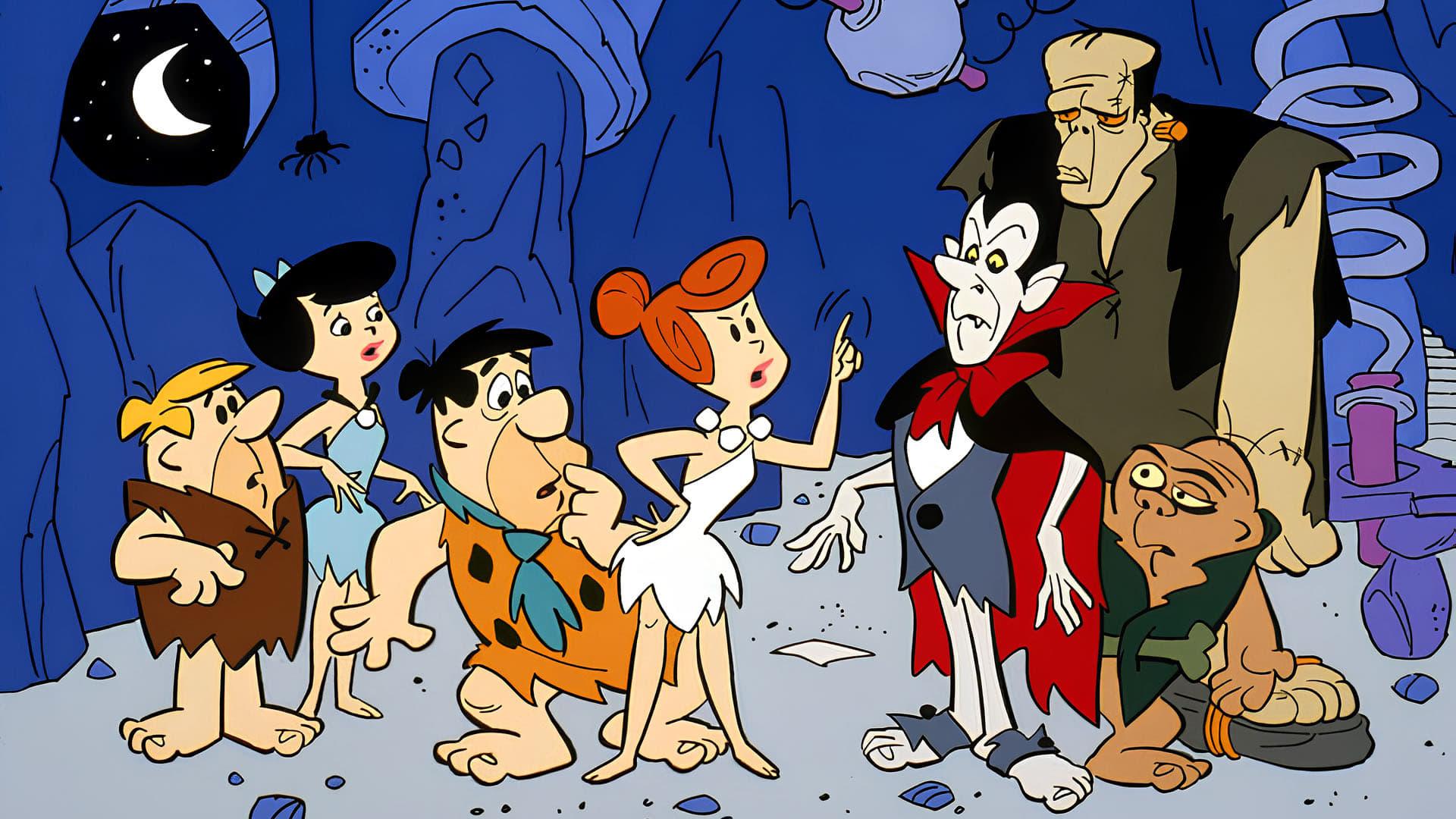 The Flintstones Meet Rockula and Frankenstone backdrop