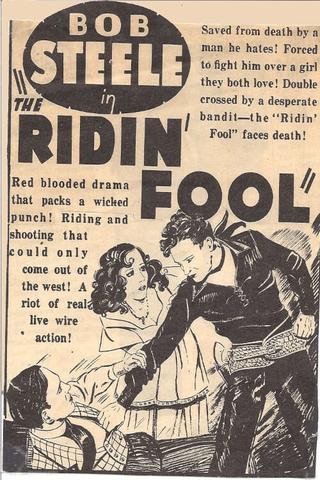 The Ridin' Fool poster