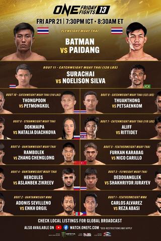 ONE Friday Fights 13: Batman vs. Paidang poster