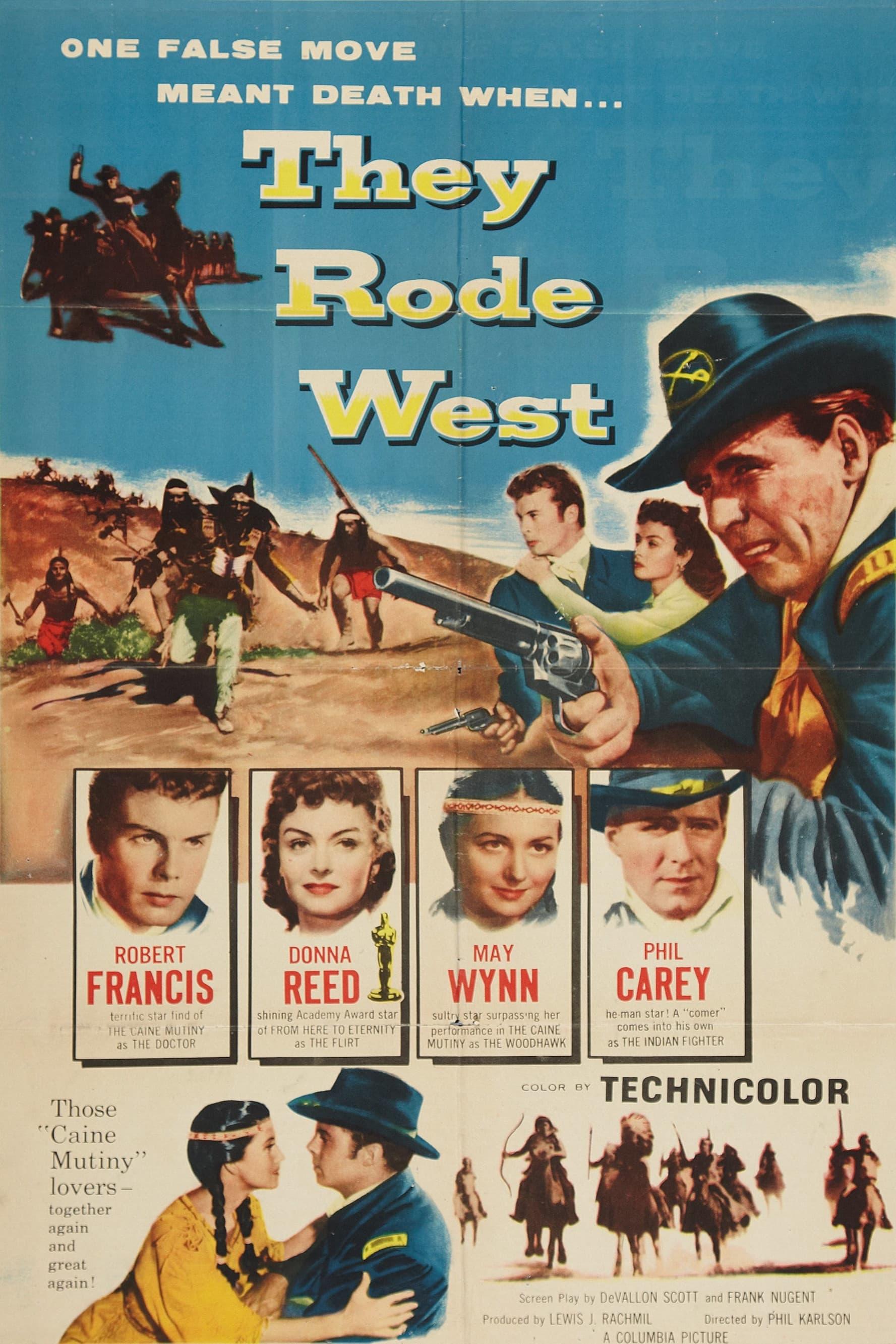 They Rode West poster