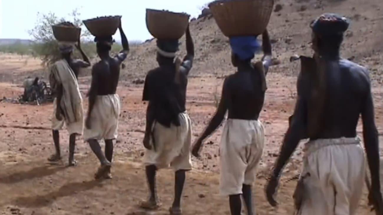 Smelting Iron in Africa backdrop