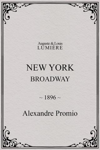 New York, Broadway poster