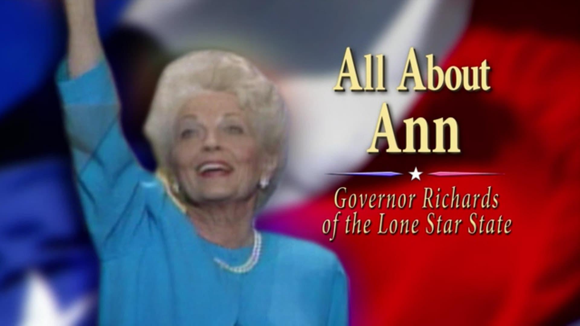 All About Ann: Governor Richards of the Lone Star State backdrop