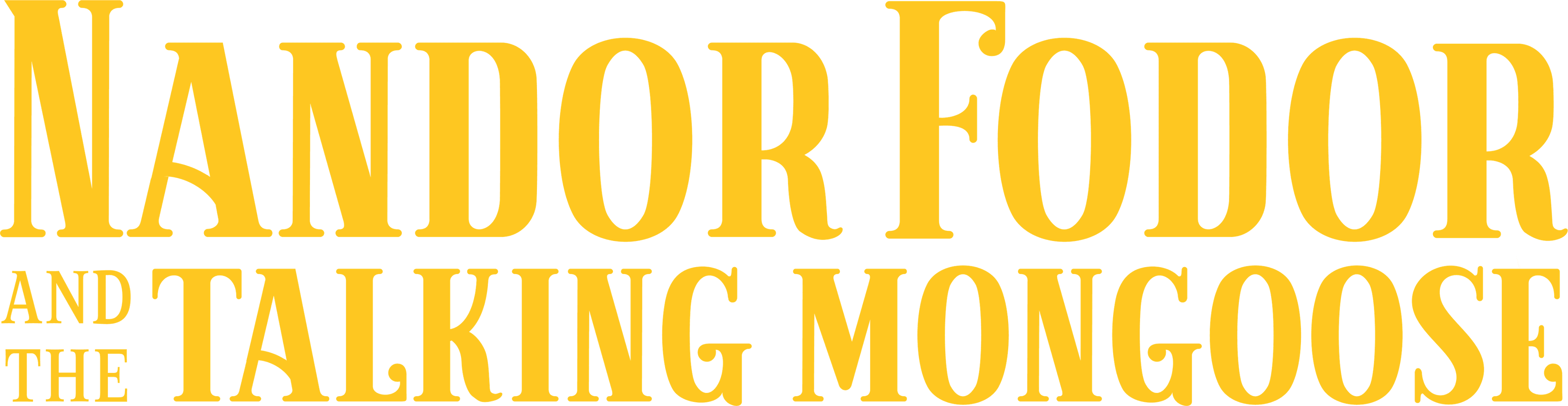 Nandor Fodor and the Talking Mongoose logo