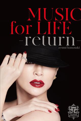 ayumi hamasaki MUSIC for LIFE ~return~ poster