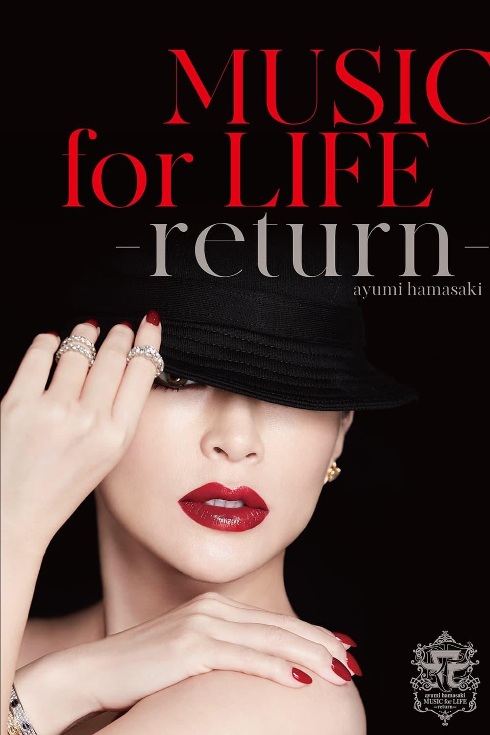 ayumi hamasaki MUSIC for LIFE ~return~ poster