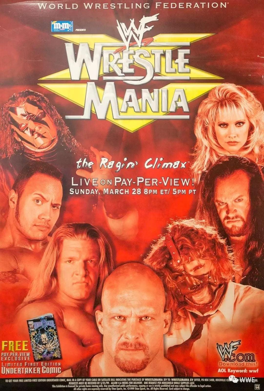 WWE WrestleMania XV poster