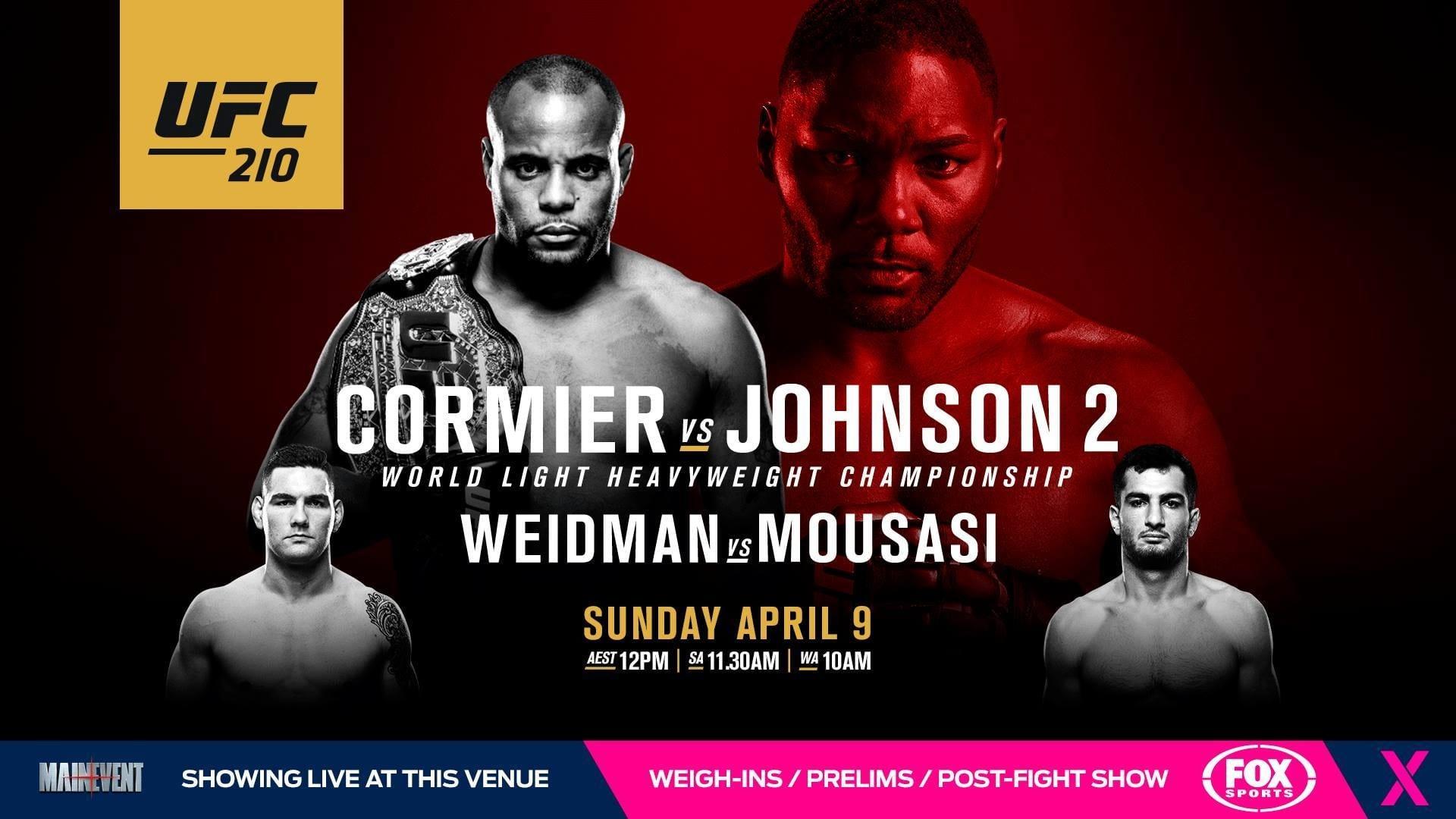 UFC 210: Cormier vs. Johnson 2 backdrop