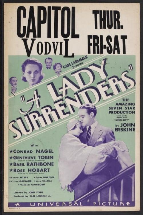 A Lady Surrenders poster