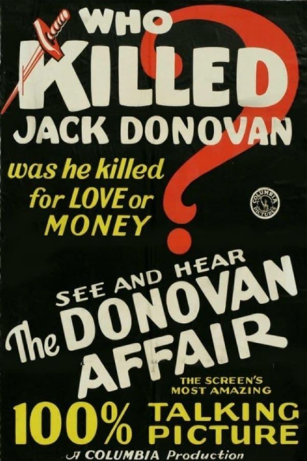 The Donovan Affair poster