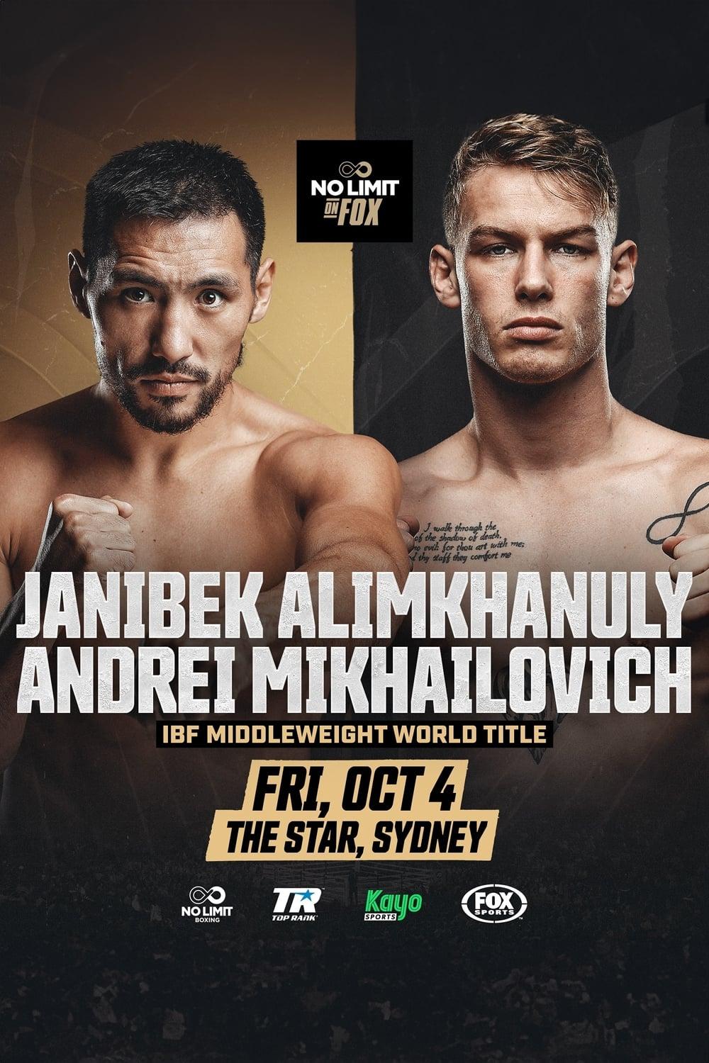 Janibek Alimkhanuly vs. Andrei Mikhailovich poster