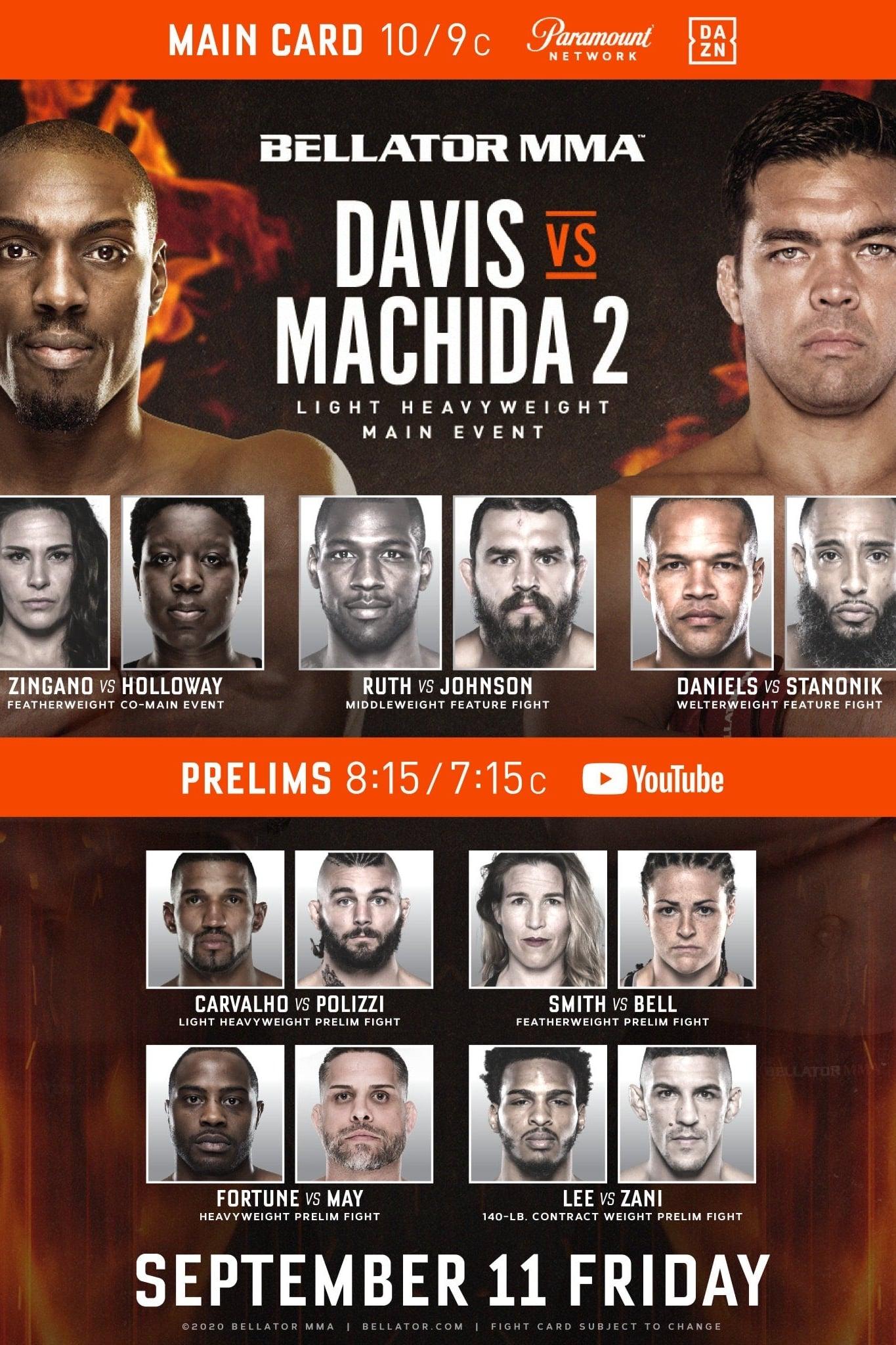 Bellator 245: Davis vs. Machida II poster
