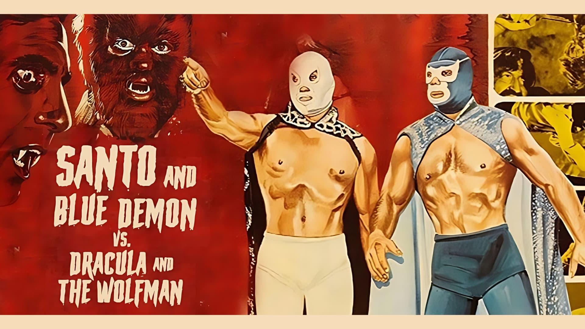 Santo and Blue Demon vs. Dracula and the Wolf Man backdrop