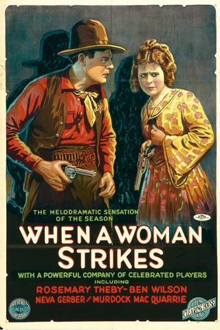 When a Woman Strikes poster