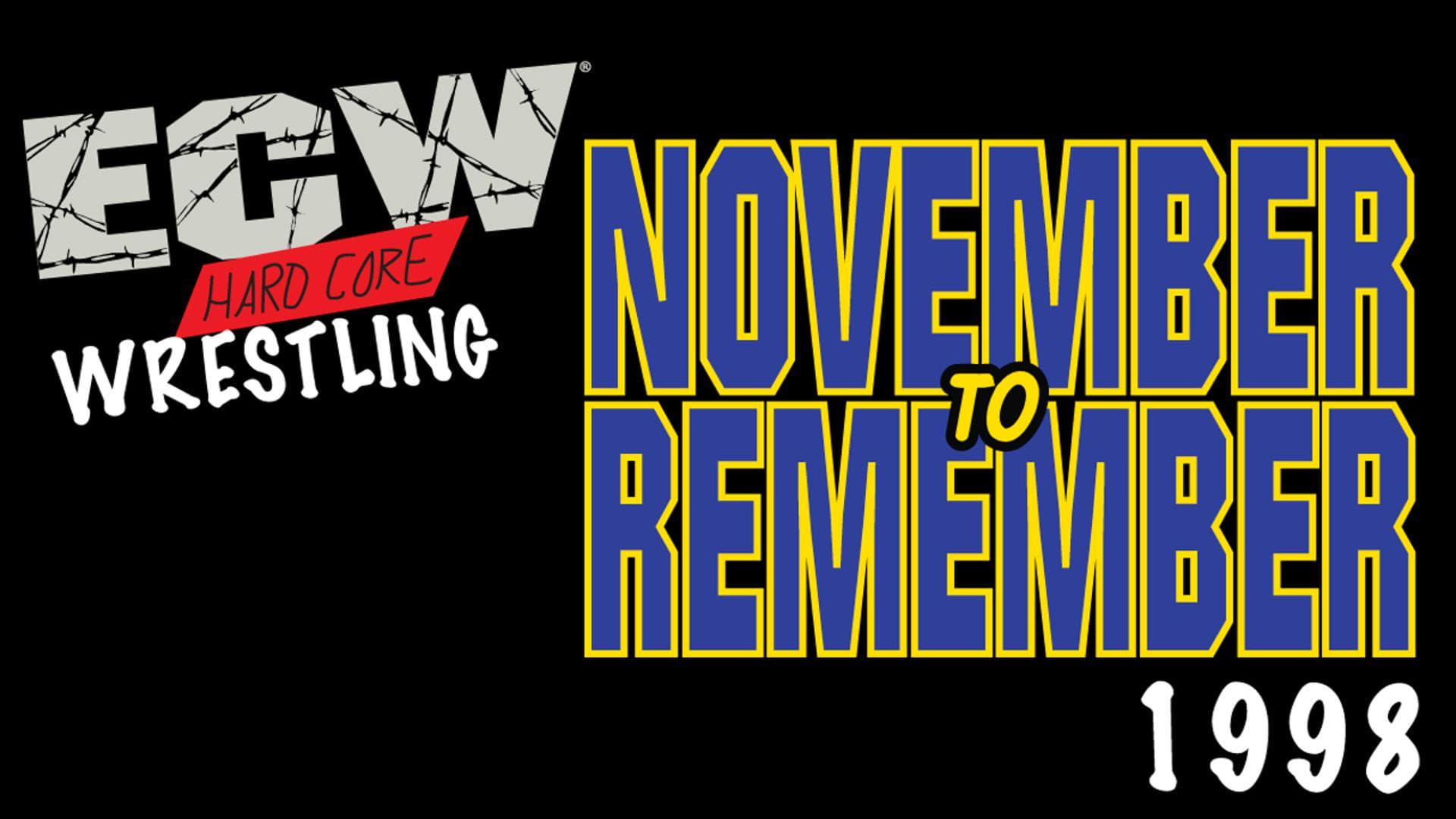 ECW November To Remember 1998 backdrop