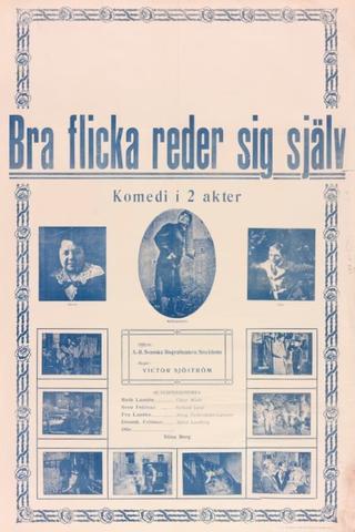 Bra flicka reder sig själv poster