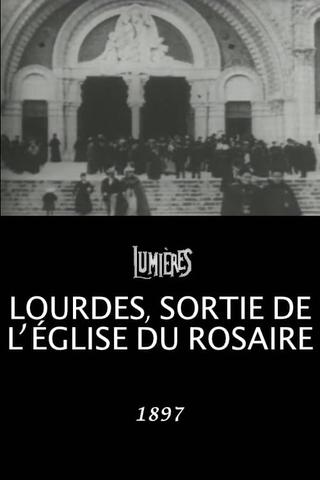 Lourdes, leaving the Church of the Rosary poster