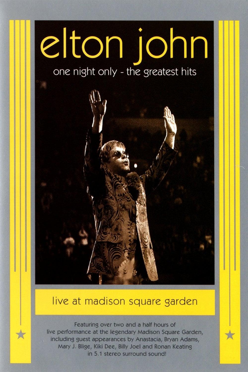 Elton John: One Night Only, The Greatest Hits poster