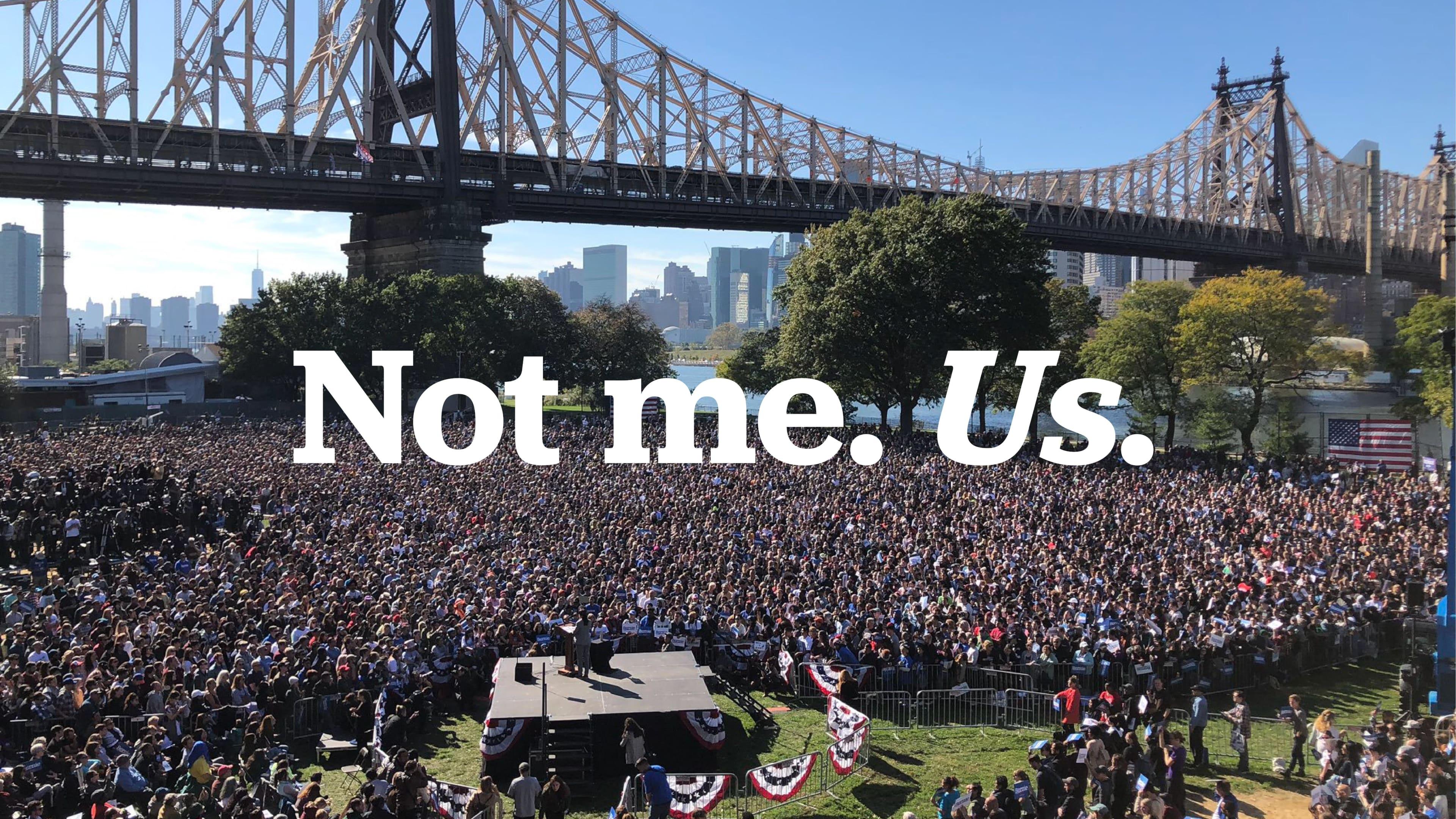 Bernie Blackout backdrop