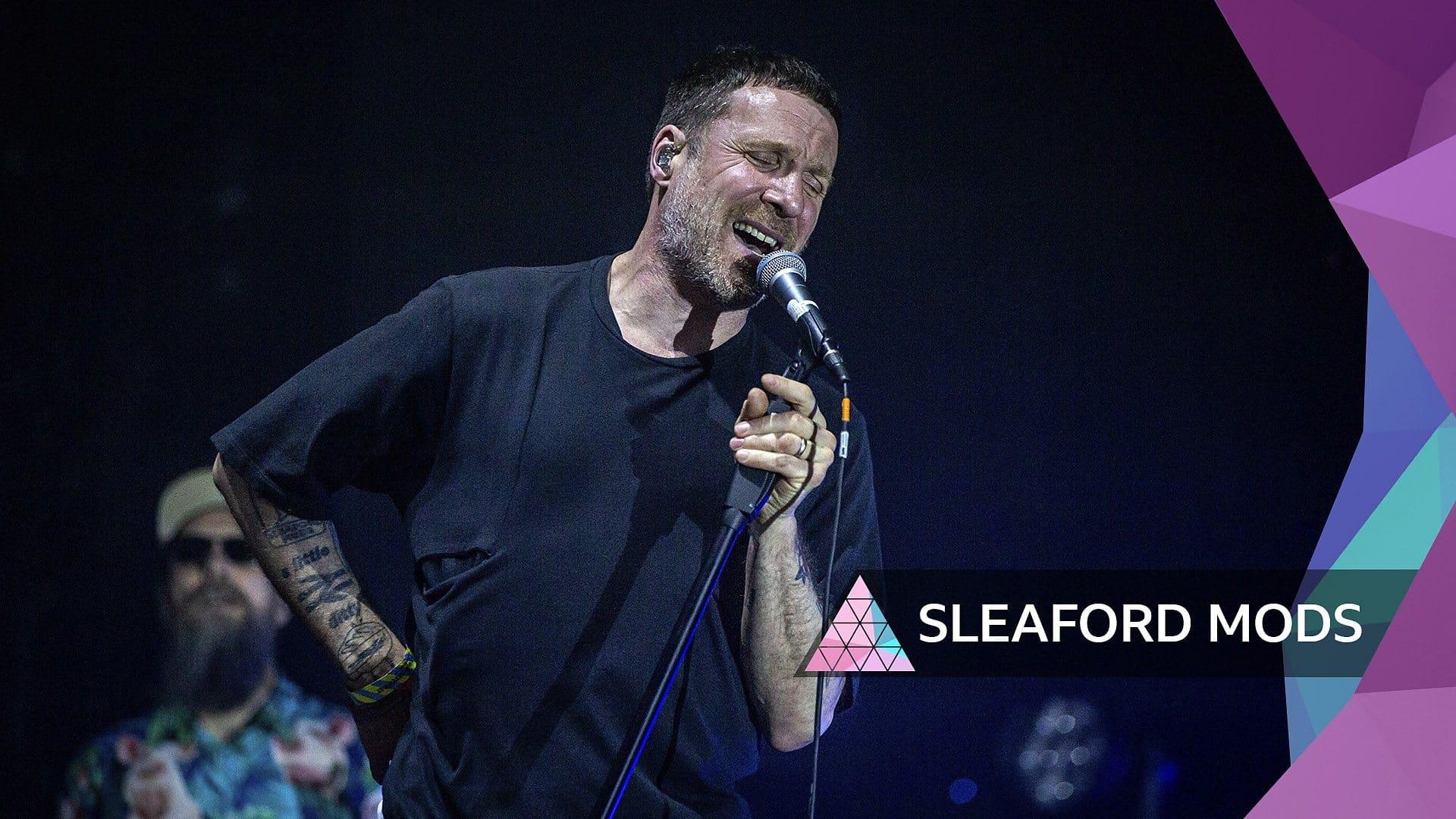 Sleaford Mods: Glastonbury 2024 backdrop