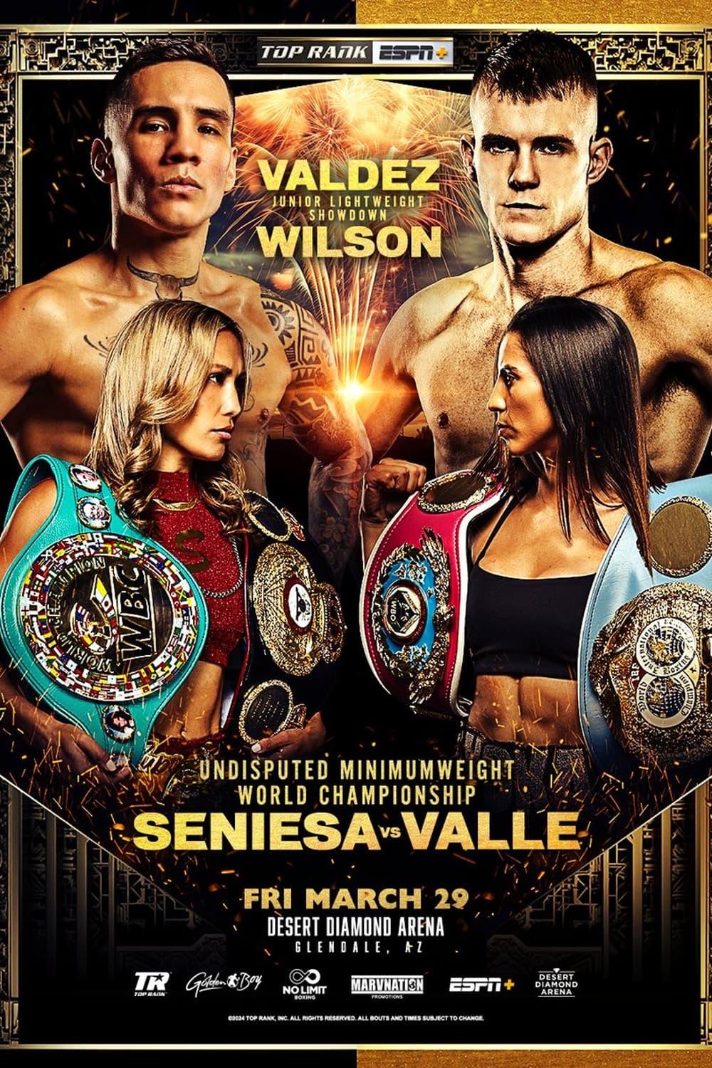 Oscar Valdez vs. Liam Wilson poster