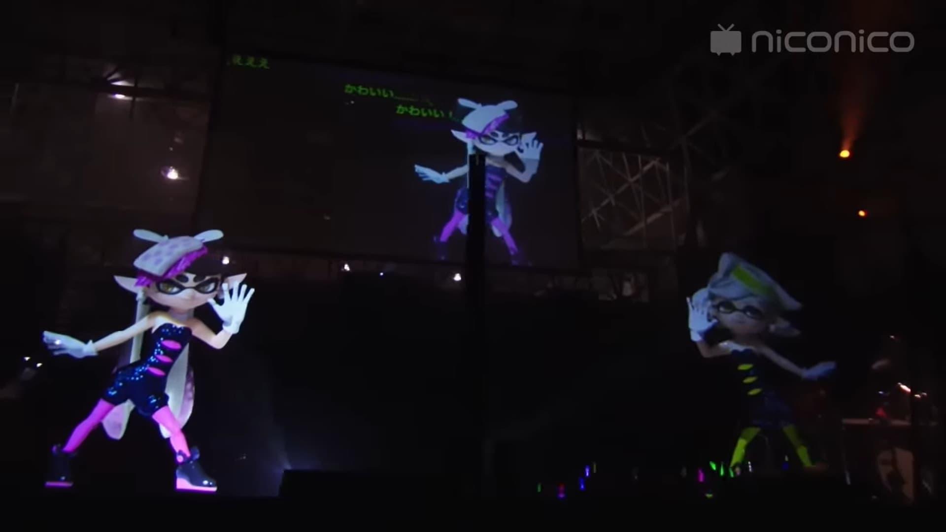 Splatoon – Squid Sisters - Live Concert at Niconico Tokaigi 2016 backdrop