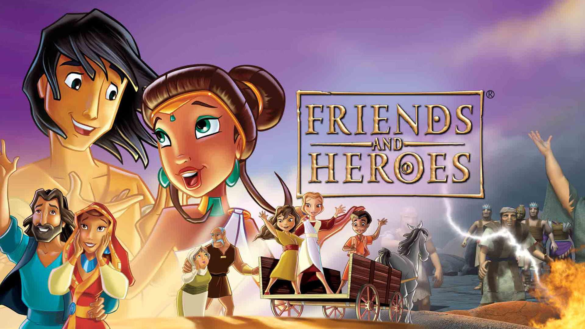 Friends and Heroes backdrop