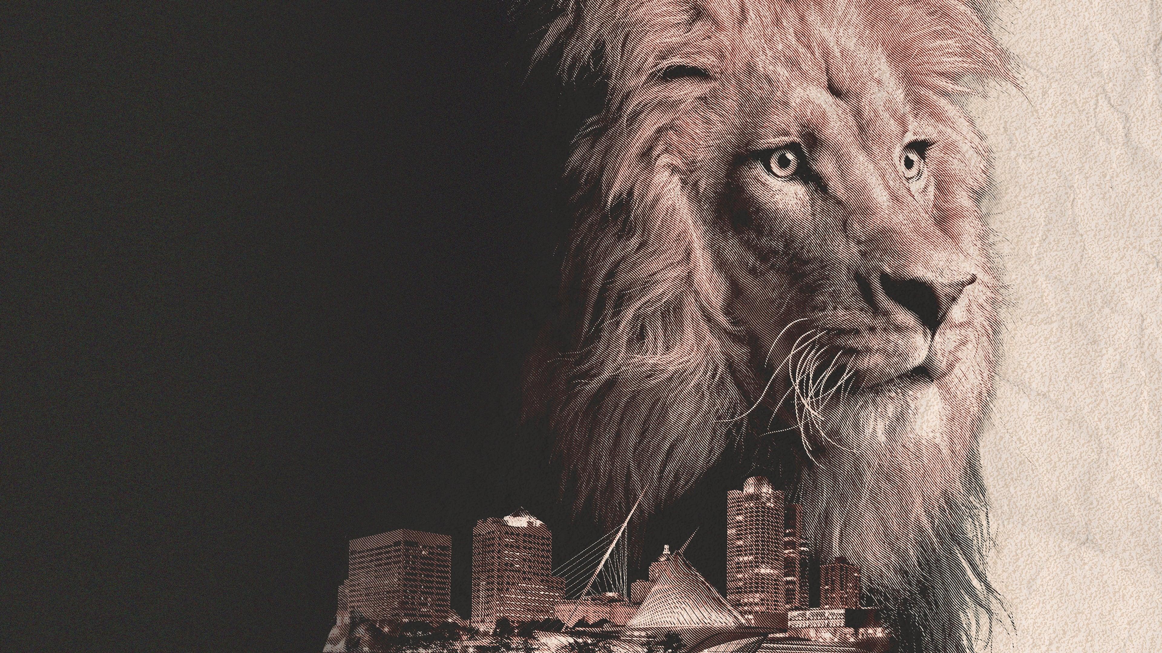 Urban Predator: Lion on the Loose backdrop