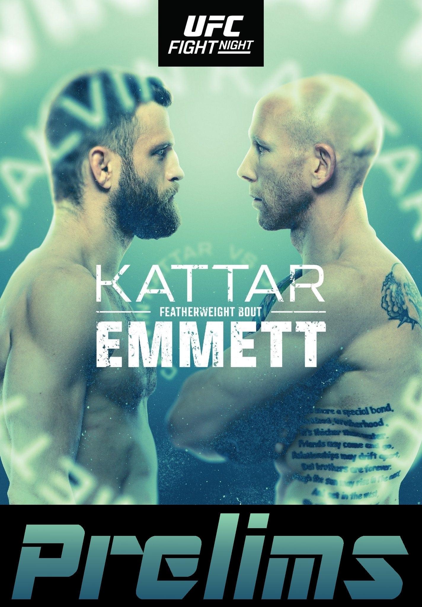 UFC on ESPN 37: Kattar vs. Emmett poster