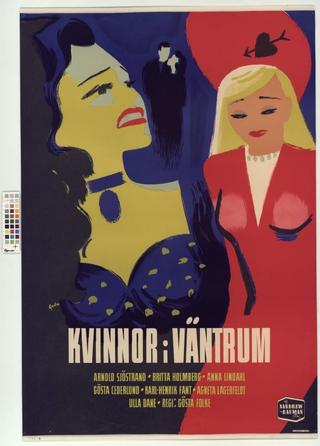 Kvinnor i väntrum poster