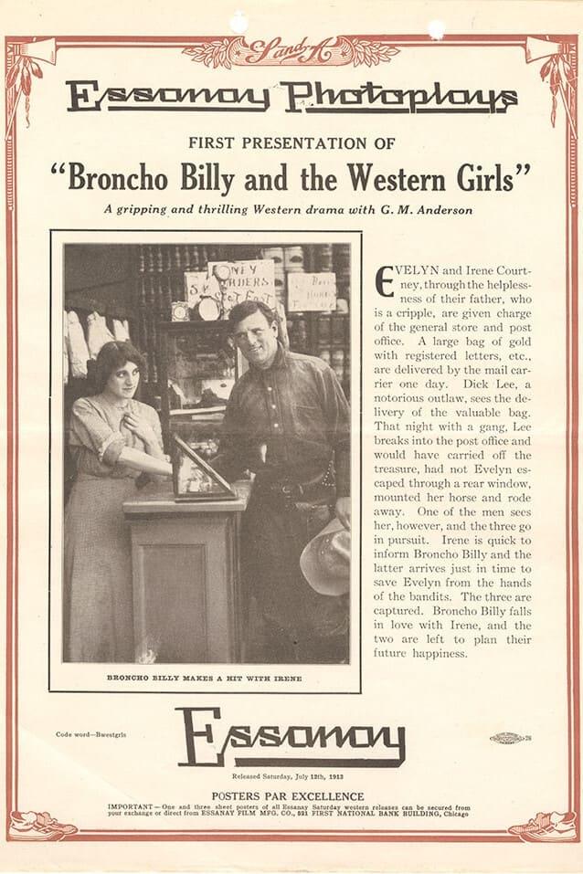 Broncho Billy and the Western Girls poster