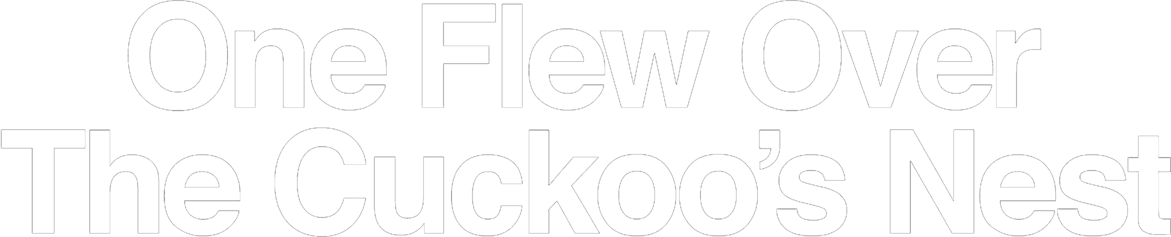 One Flew Over the Cuckoo's Nest logo